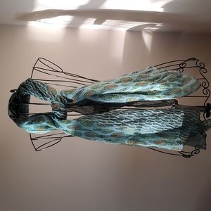 Blue Pacific large pineapple scarf